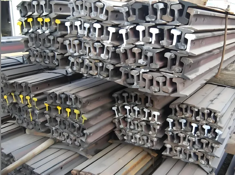 60kg U71Mn 50Mn Heavy Steel Rail For Mining