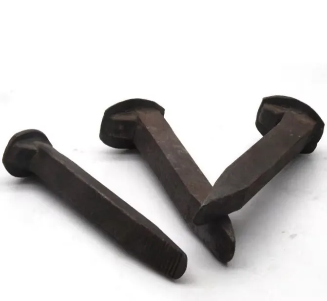 Dog Spikes Used To Fasten Rails in A Railway System Dog Spikes Used To Fasten Rails in A Railway System