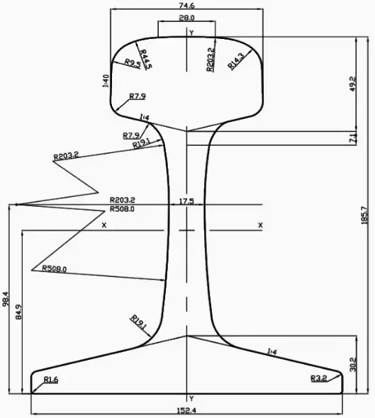 136re rail dimensions: 136re rail dimensions:
