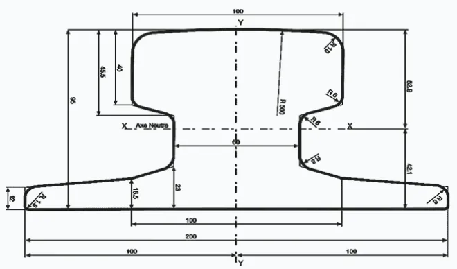 A 100 crane rail specification A 100 crane rail specification