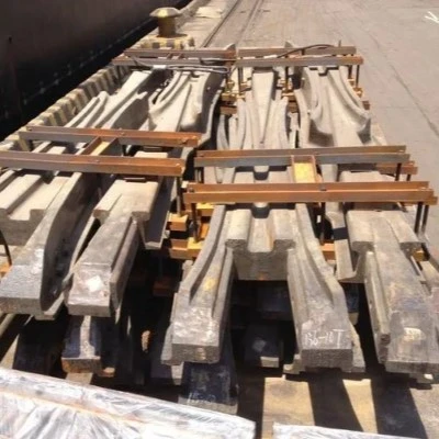 Railway Turnout Components Secured on Timber Supports Railway Turnout Components Secured on Timber Supports