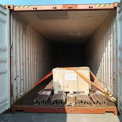 Securing Railway Steel Components Inside a Container Securing Railway Steel Components Inside a Container