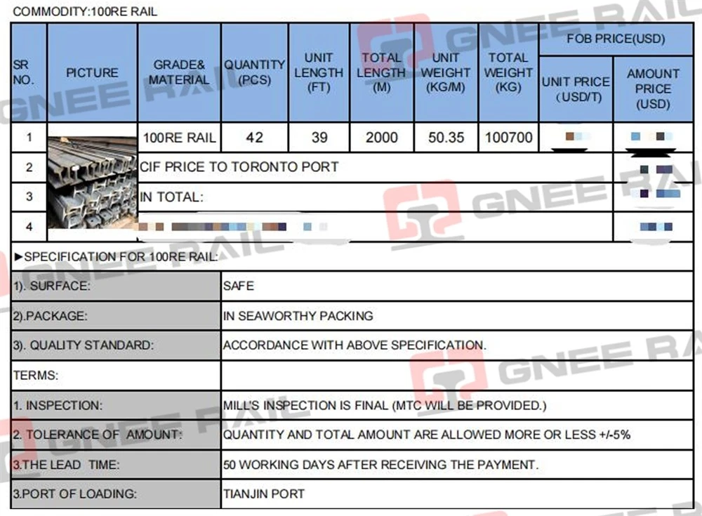 100re-rail-canada-project-order-specifications 100re-rail-canada-project-order-specifications
