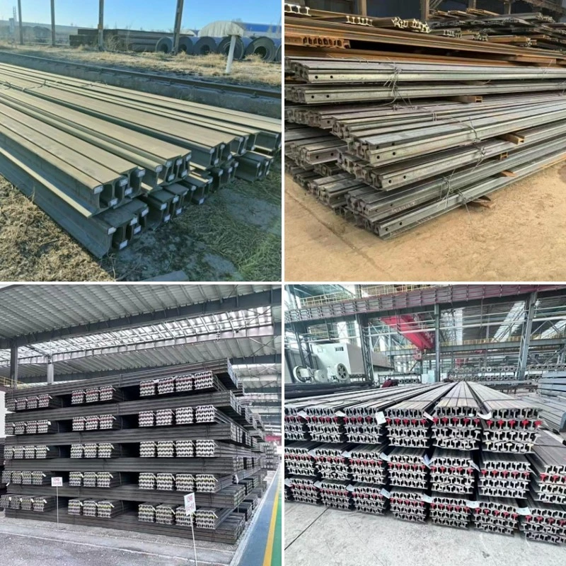 100RE Steel Rail Stock in Warehouse 100RE Steel Rail Stock in Warehouse