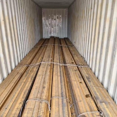 Packaging and shipment of 100lb steel rails Packaging and shipment of 100lb steel rails