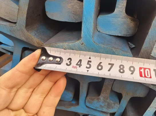 Dimensional inspection of ASCE 40 lb steel rail Dimensional inspection of ASCE 40 lb steel rail