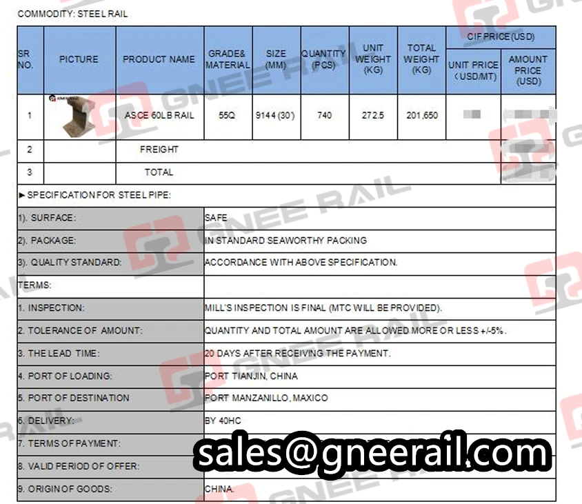 201 55Q 9 ASCE60 201 55Q 9 ASCE60