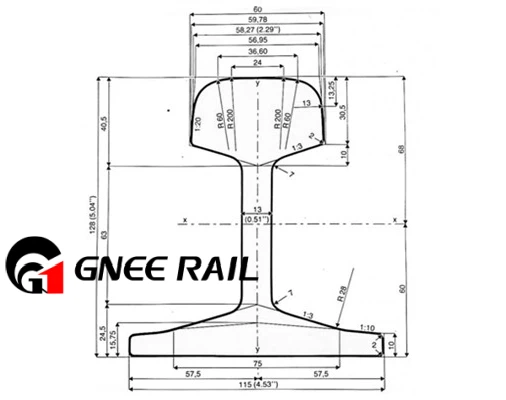 36KG Heavy Rail Drawing 36KG Heavy Rail Drawing