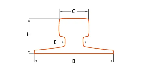 dimension of the A100 crane rail dimension of the A100 crane rail